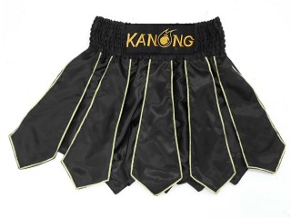 Kanong Muay Thaiboksing Shorts Kickboksing : KNS-142-Svart